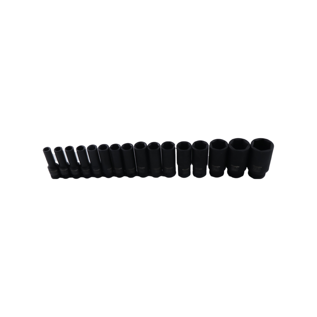 1/2'' Prailgintų smūginių galvučių rinkinys 17vnt. 1 1/2'' Prailgintų smūginių galvučių rinkinys 17vnt. 1