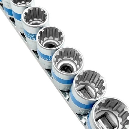 1/2" Galvučių rinkinys 13vnt. SPLINE 2