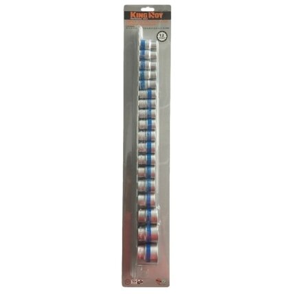 1/2" Galvučių rinkinys 18vnt. 12-kampės 1/2" Galvučių rinkinys 18vnt. 12-kampės