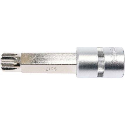 1/2" Galvutė su 100L SPLINE M17 antgaliu (prailginta) 1 1/2" Galvutė su 100L SPLINE M17 antgaliu (prailginta) 1