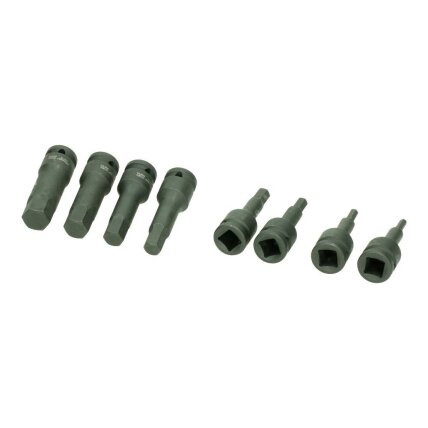 1/2" Prailgintų galvučių smūginių su antgaliais rinkinys (HEX) 8vnt. 2 1/2" Prailgintų galvučių smūginių su antgaliais rinkinys (HEX) 8vnt. 2