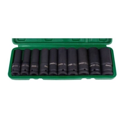 1/2" Prailgintų smūginių galvučių rinkinys 10vnt. 1/2" Prailgintų smūginių galvučių rinkinys 10vnt.