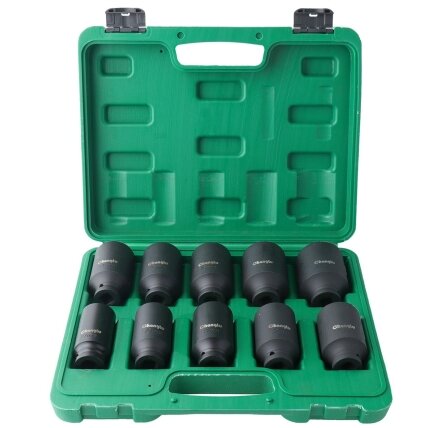1/2" Prailgintų smūginių galvučių rinkinys (27-41mm) 10vnt. 1/2" Prailgintų smūginių galvučių rinkinys (27-41mm) 10vnt.