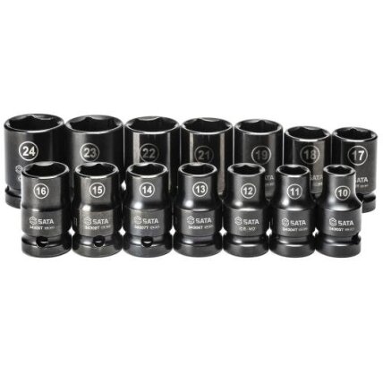 1/2'' Smūginių galvučių rinkinys (10-24mm)(14vnt)(plonasienės) 1 1/2'' Smūginių galvučių rinkinys (10-24mm)(14vnt)(plonasienės) 1