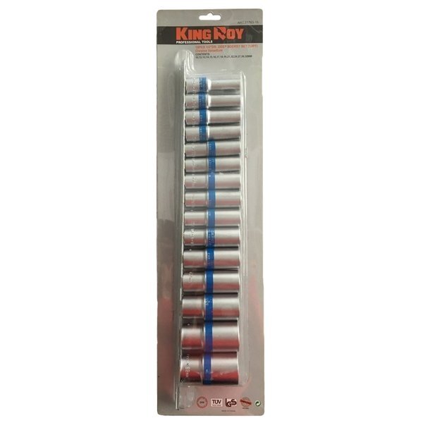 1/2" Prailgintų galvučių rinkinys 15vnt. 12-kampės 1/2" Prailgintų galvučių rinkinys 15vnt. 12-kampės