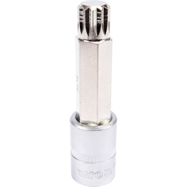 1/2" Galvutė su 100L SPLINE M17 antgaliu (prailginta) 1/2" Galvutė su 100L SPLINE M17 antgaliu (prailginta)