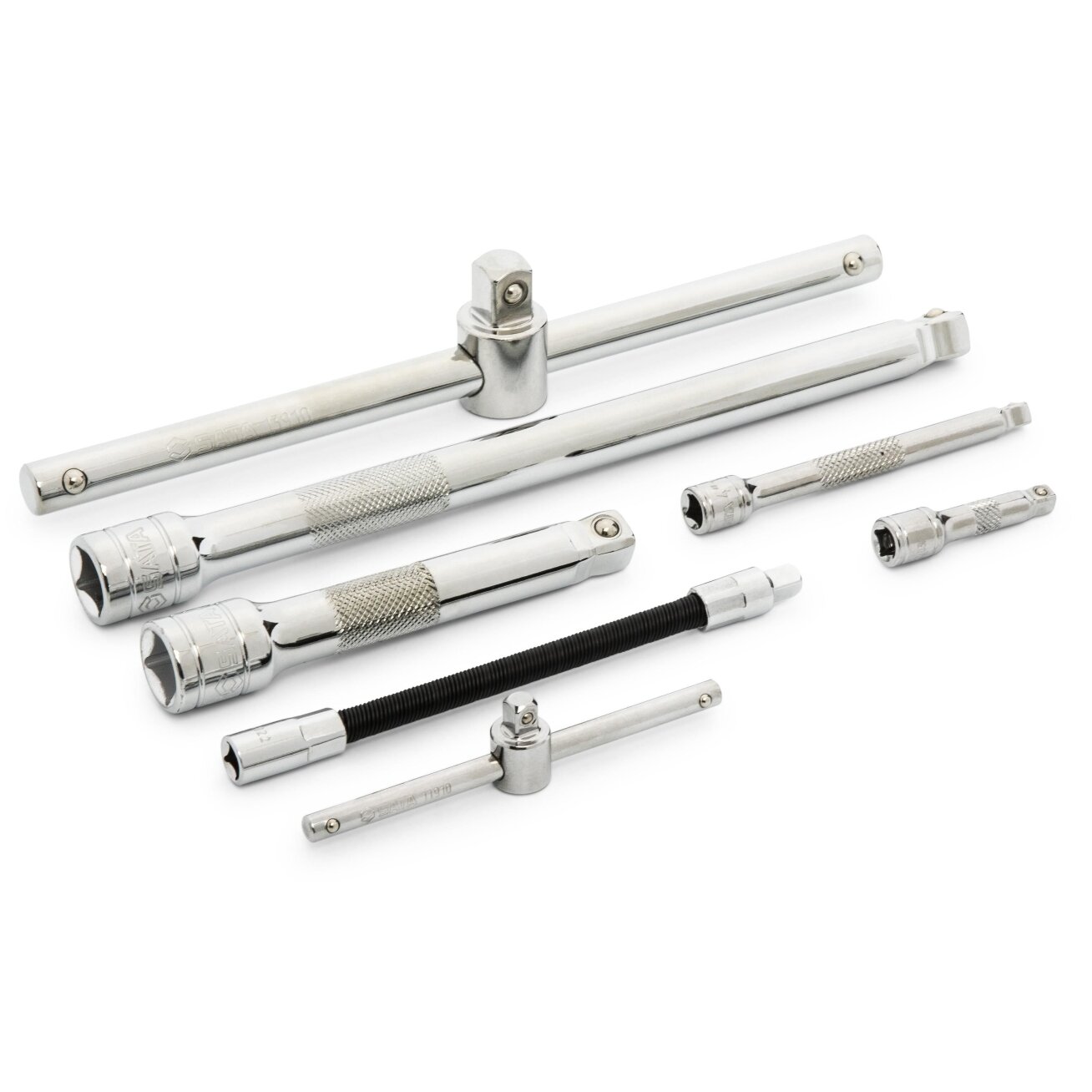 1/4" + 1/2" Galvučių ir įrankių rinkinys 104vnt. 11 1/4" + 1/2" Galvučių ir įrankių rinkinys 104vnt. 11