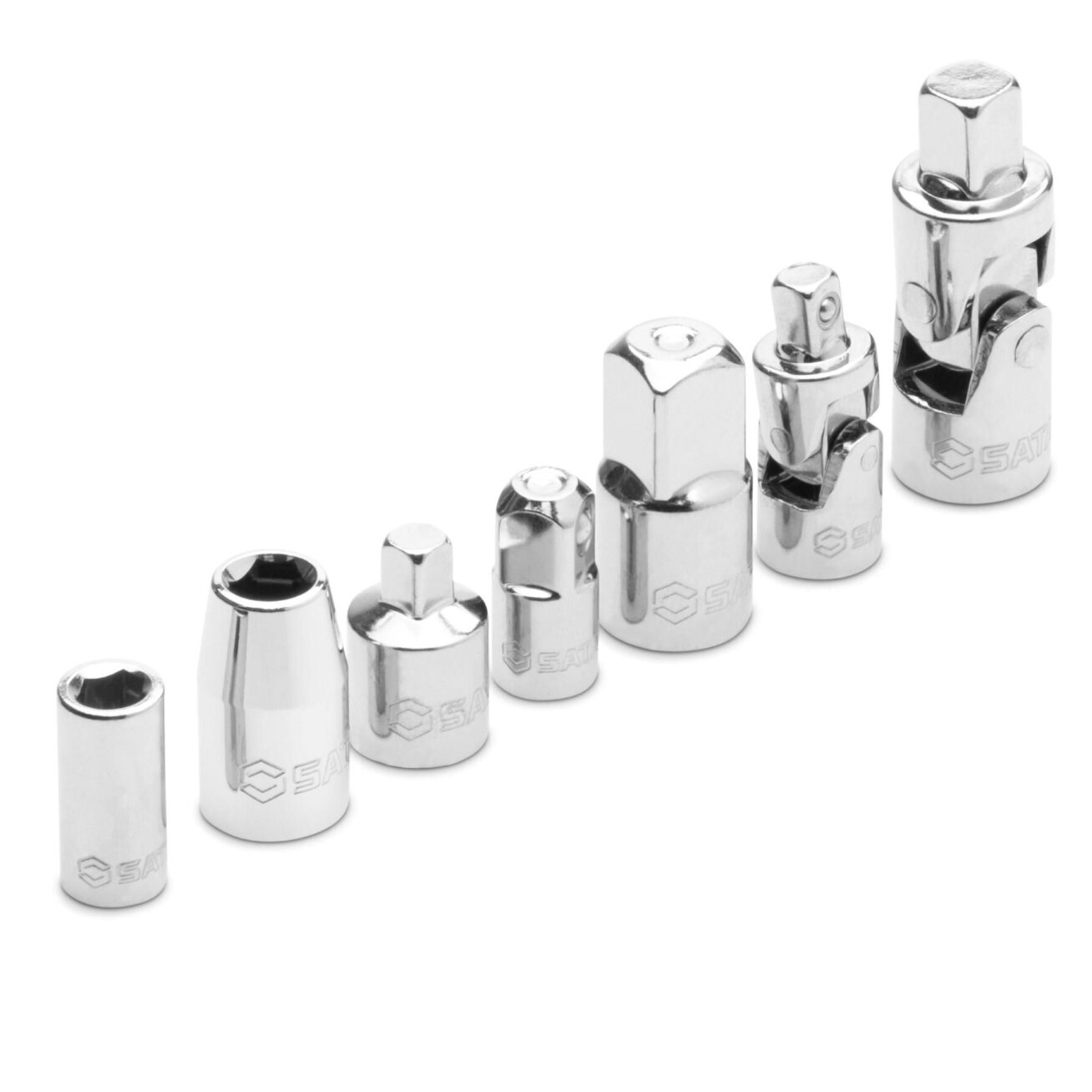 1/4''+3/8'' Adapterių ir priedų rinkinys 16vnt. 5