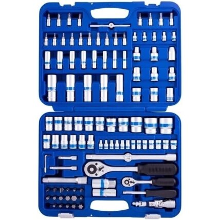 1/4" + 1/2" Galvučių rinkinys 108vnt. 1/4" + 1/2" Galvučių rinkinys 108vnt.