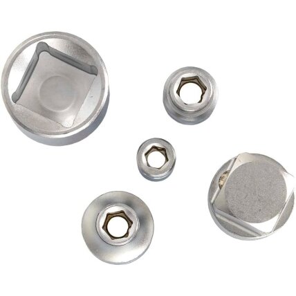 1/4" + 3/8" + 1/2" + 3/4" Adapterių rinkinys 12vnt. 4 1/4" + 3/8" + 1/2" + 3/4" Adapterių rinkinys 12vnt. 4