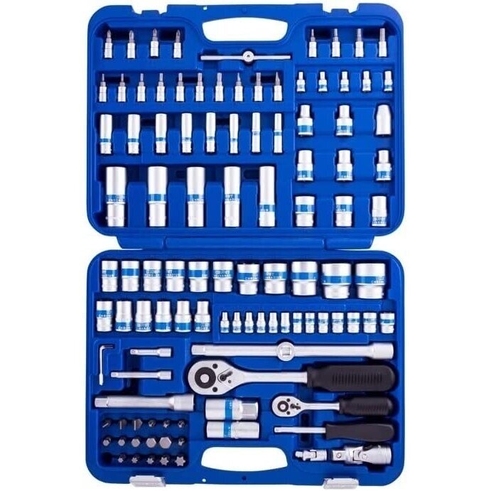 1/4" + 1/2" Galvučių rinkinys 108vnt. 1/4" + 1/2" Galvučių rinkinys 108vnt.