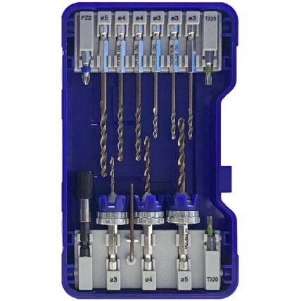 2-in-1 HSS wood/metal drill and countersink bit kits + 6 HSS drill bits + 3 stainless steel bits + accessories 2-in-1 HSS wood/metal drill and countersink bit kits + 6 HSS drill bits + 3 stainless steel bits + accessories