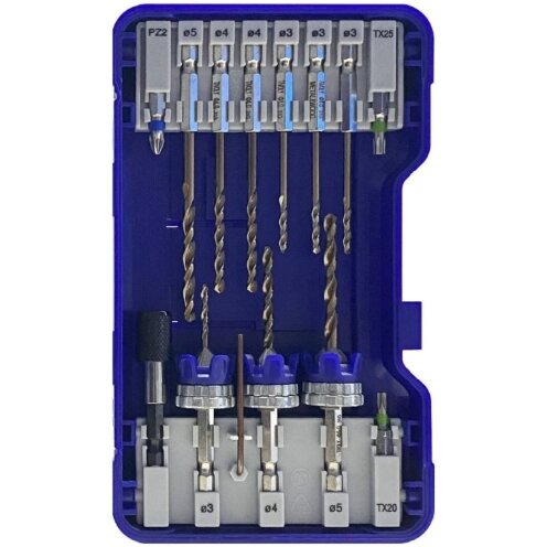 2-in-1 HSS wood/metal drill and countersink bit kits + 6 HSS drill bits + 3 stainless steel bits + accessories 2-in-1 HSS wood/metal drill and countersink bit kits + 6 HSS drill bits + 3 stainless steel bits + accessories