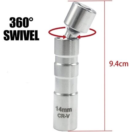 3/8" Universali galvutė žvakei (12-kampė) 2 3/8" Universali galvutė žvakei (12-kampė) 2