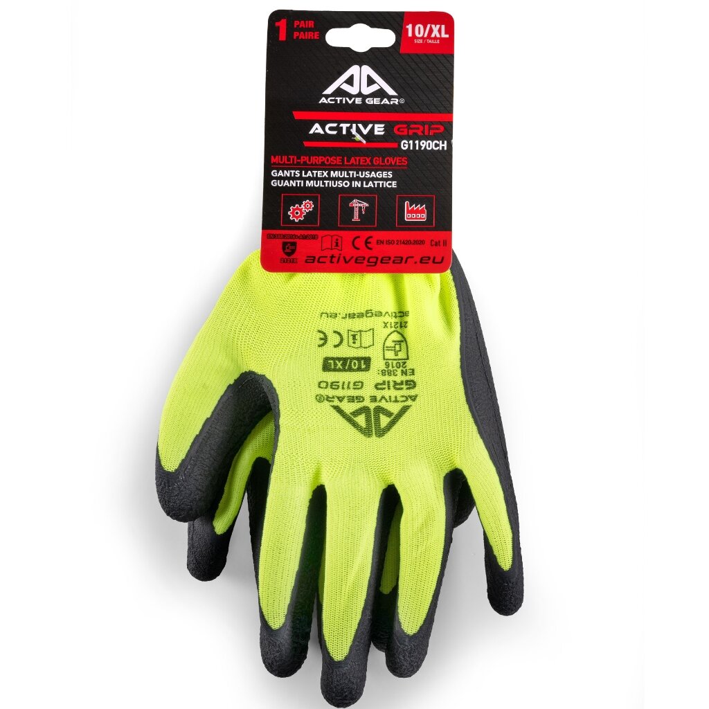 Active Gear Pirštinės aplietos lateksu Active GRIP 9/L 2