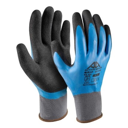 Active Gear Mėlynos Grip pirštinės XL Active Gear Mėlynos Grip pirštinės XL