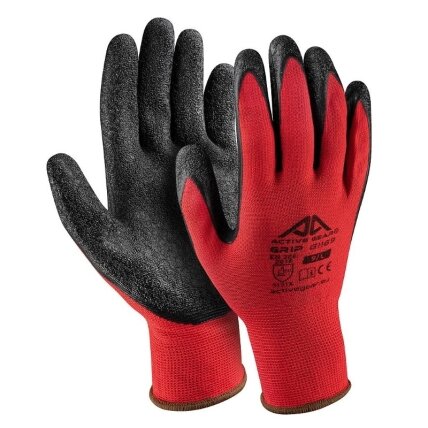 Active Gear Raudonos Grip pirštinės L