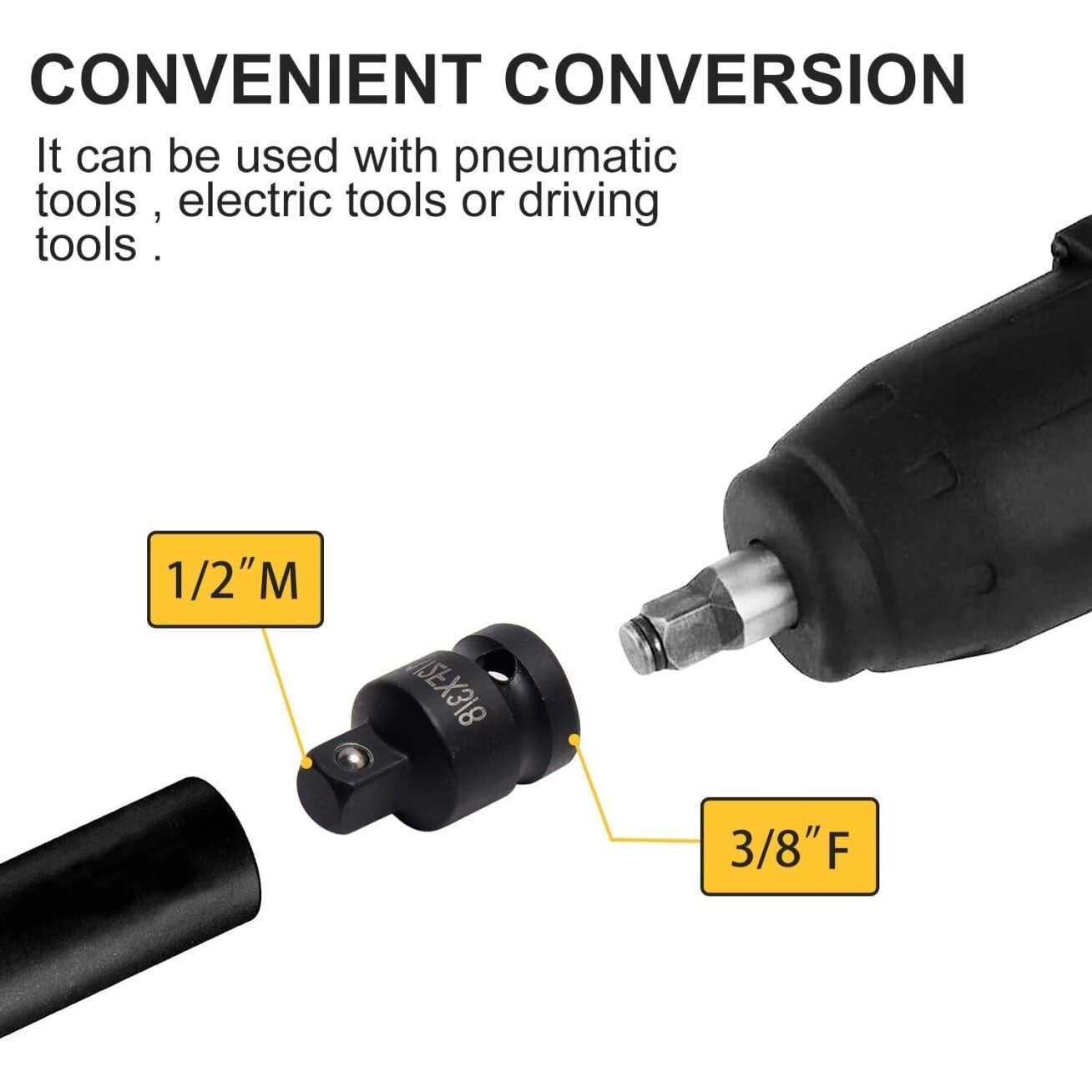 Adapterių smūginių rinkinys 6vnt. 1 Adapterių smūginių rinkinys 6vnt. 1
