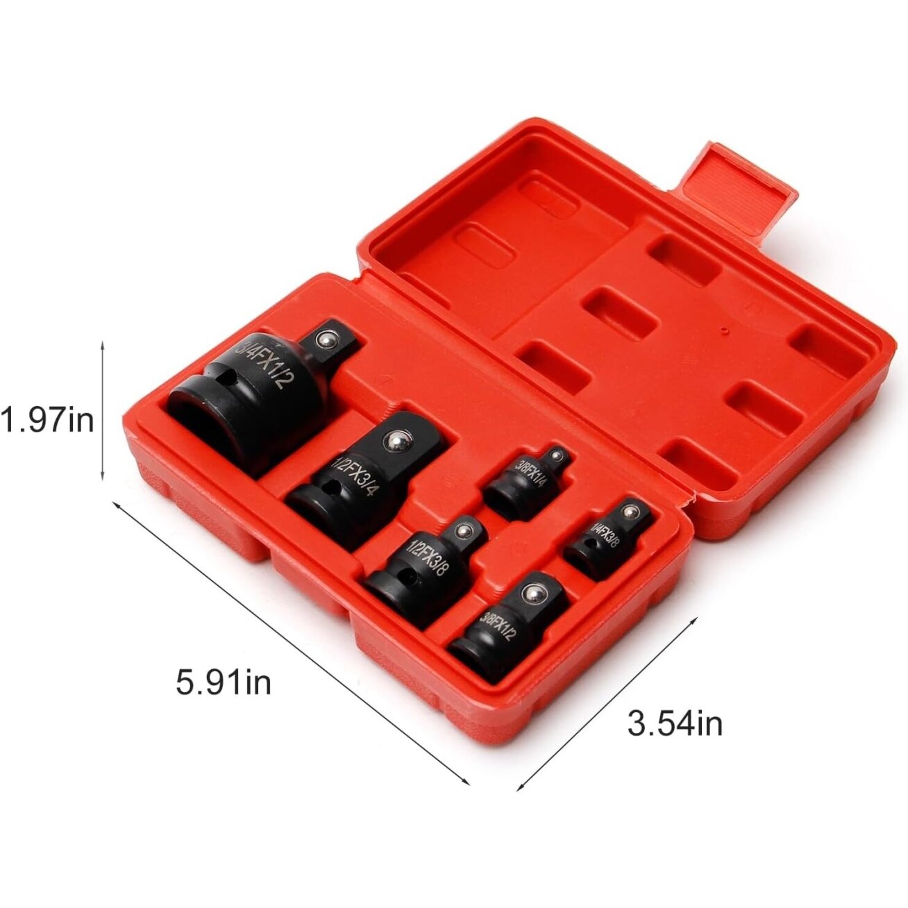Adapterių smūginių rinkinys 6vnt. 5 Adapterių smūginių rinkinys 6vnt. 5