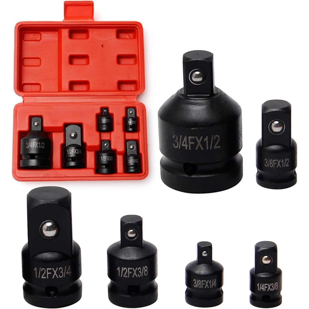 Adapterių smūginių rinkinys 6vnt. Adapterių smūginių rinkinys 6vnt.