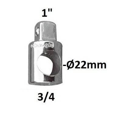 Adapteris 3 krypčių 3/4" - 1" Adapteris 3 krypčių 3/4" - 1"