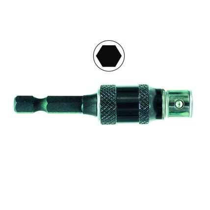 Adaptor with swivel fuction 1/4" 60mm Adaptor with swivel fuction 1/4" 60mm