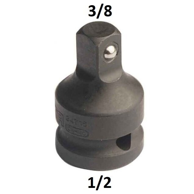 Adapteris smūginis 1/2"(F) - 3/8"(M) Adapteris smūginis 1/2"(F) - 3/8"(M)