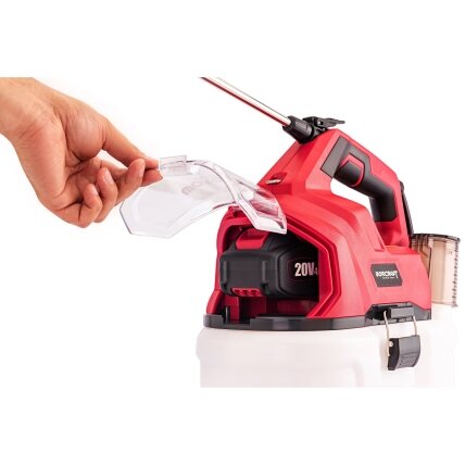 Akum. slėginis purkštuvas WORCRAFT 8l 20V LI-ION (Be akumuliatoriaus ir įkroviklio) 6