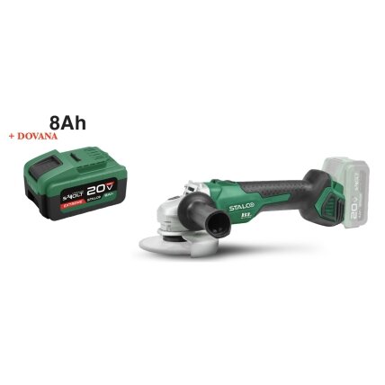 Akumuliatorinis kampinis šlifuoklis STALCO 125mm 20V 1