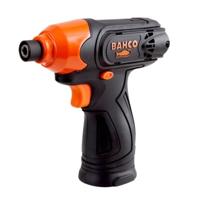 Akumuliatorinis smūginis suktuvas 12V, max 105Nm, HEX 1/4", 2 greičiai Bahco (be baterijos ir pakrovėjo) Akumuliatorinis smūginis suktuvas 12V, max 105Nm, HEX 1/4", 2 greičiai Bahco (be baterijos ir pakrovėjo)