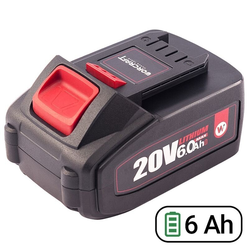 Akumuliatorius akum.įrankiams WORCRAFT 20V 6.0Ah LI-ION Akumuliatorius akum.įrankiams WORCRAFT 20V 6.0Ah LI-ION