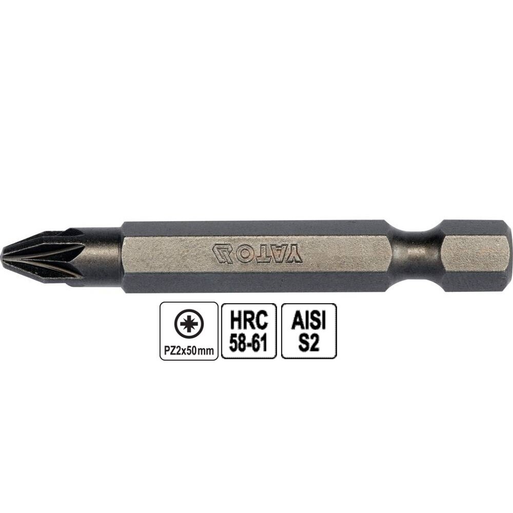 Antgalis 1/4' PZ #2x 50mmL (10vnt) 1 Antgalis 1/4' PZ #2x 50mmL (10vnt) 1