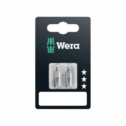 Antgaliai Wera standart 851/1 Z , 2 x PH3 x 25mm, blisteryje Antgaliai Wera standart 851/1 Z , 2 x PH3 x 25mm, blisteryje