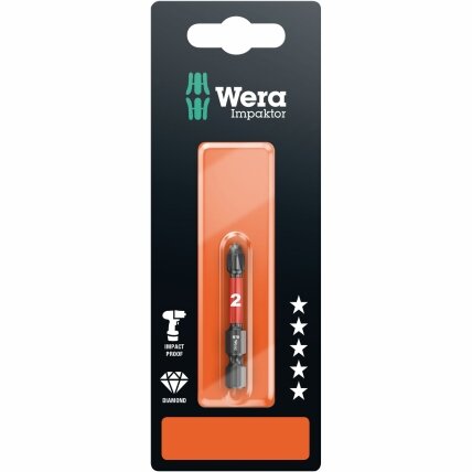 Antgalis Wera Impactor 851/4 IMP DC , 1 x PH2 x 50 mm, blisteryje Antgalis Wera Impactor 851/4 IMP DC , 1 x PH2 x 50 mm, blisteryje