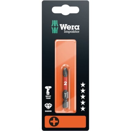 Antgalis Wera Impactor 851/4 IMP DC , 1 x PH3 x 50 mm, blisteryje Antgalis Wera Impactor 851/4 IMP DC , 1 x PH3 x 50 mm, blisteryje