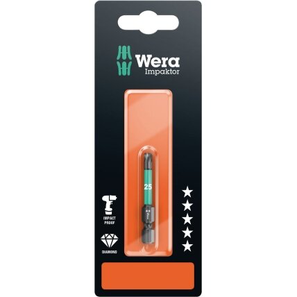 Antgalis Wera Impactor TORX T20 x 50mm, 867/4, blisteryje Antgalis Wera Impactor TORX T20 x 50mm, 867/4, blisteryje