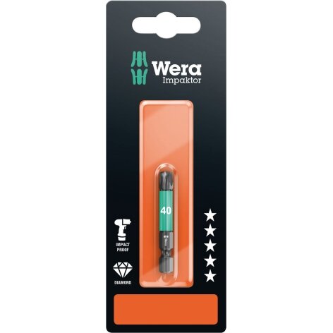 Antgalis Wera Impactor, TORX T40 x 50mm, 867/4, blisteryje