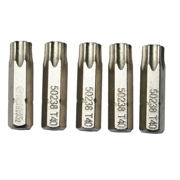 Antgalis TORX 1/4" (6.3mm), 5vnt. Antgalis TORX 1/4" (6.3mm), 5vnt.