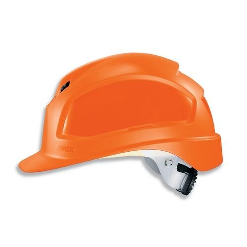 Apsauginis šalmas Uvex Pheos B-WR, oranžinis, ratukinis reguliatorius, priekinė/galinė ventiliacija Apsauginis šalmas Uvex Pheos B-WR, oranžinis, ratukinis reguliatorius, priekinė/galinė ventiliacija
