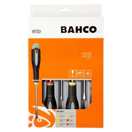 Atsuktuvų rinkinys ERGO™ 6 vnt - PH1/2; SL3,0/4,0/5,5/6,0 Atsuktuvų rinkinys ERGO™ 6 vnt - PH1/2; SL3,0/4,0/5,5/6,0