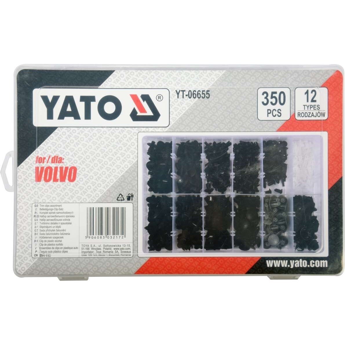 Automobilio apdailos plastikinių laikiklių rinkinys (350vnt) Volvo 1 Automobilio apdailos plastikinių laikiklių rinkinys (350vnt) Volvo 1