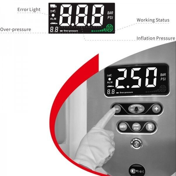 Automatinis pastatomas pripūtimo įrenginys 220V 1