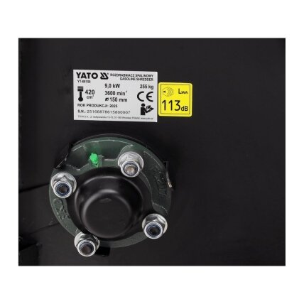 Benzinis šakų smulkintuvas 9kW Ø150mm 14
