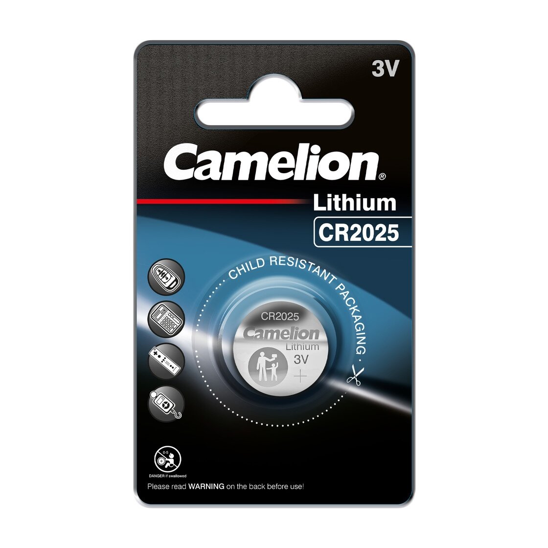 Camelion Mikro ličio elementas CR2025, 3V, CAMELION, 1 vnt. Camelion Mikro ličio elementas CR2025, 3V, CAMELION, 1 vnt.