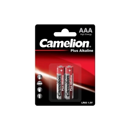 Camelion Elementai alkaline, LR03-BP2, AAA, CAMELION, 2 vnt. Camelion Elementai alkaline, LR03-BP2, AAA, CAMELION, 2 vnt.