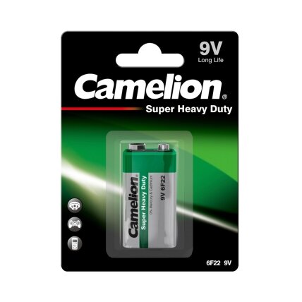 Camelion Elementas, anglies cinko, "Krona", 6F22, 9V, B1, CAMELION, 1 vnt. Camelion Elementas, anglies cinko, "Krona", 6F22, 9V, B1, CAMELION, 1 vnt.