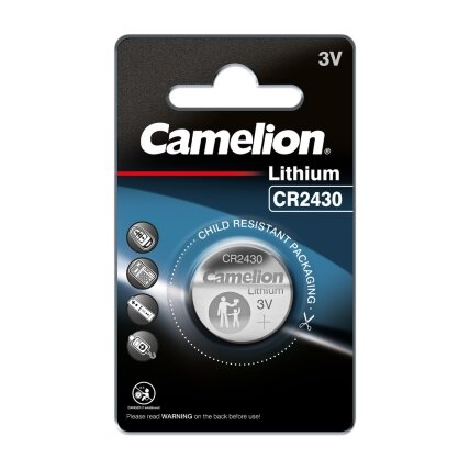 Camelion Mikro ličio elementas CR2430, 3V, CAMELION 1 vnt. Camelion Mikro ličio elementas CR2430, 3V, CAMELION 1 vnt.