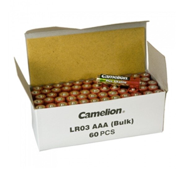 Camelion Elementai Alkaline, AAA, LR03, CAMELION, 60 vnt. 1 Camelion Elementai Alkaline, AAA, LR03, CAMELION, 60 vnt. 1