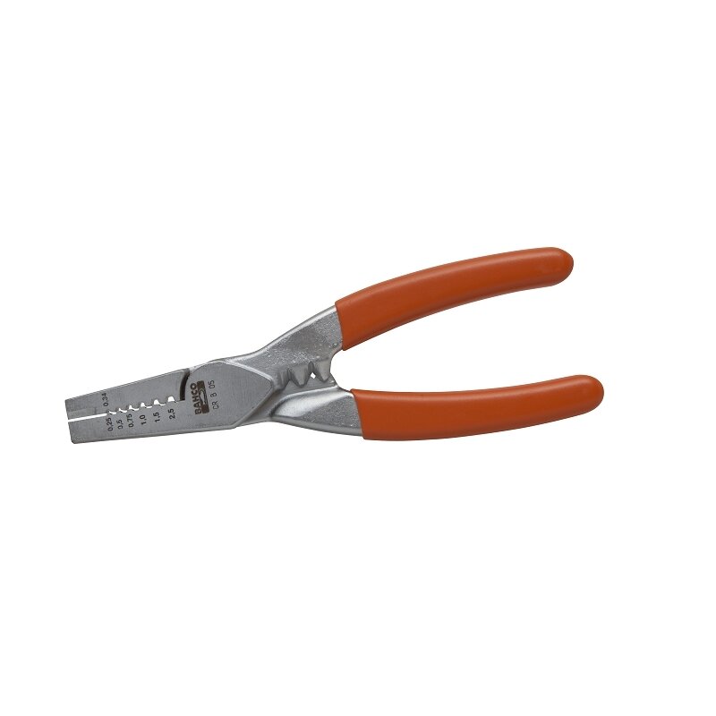 Crrimping pliers for round pattern cable connections 0,5-2,5mm2 140mm
