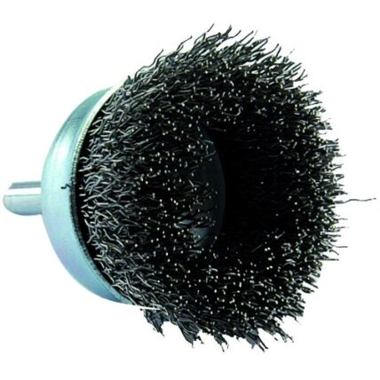 Cup brush for drill, Ø50mm, crimped steel wire 0.35mm, shank 6mm Cup brush for drill, Ø50mm, crimped steel wire 0.35mm, shank 6mm